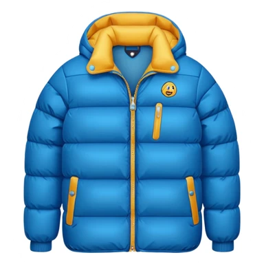 retro puffer jacket sticker