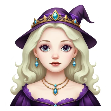 Une sorcière en robe de princesse  sticker
