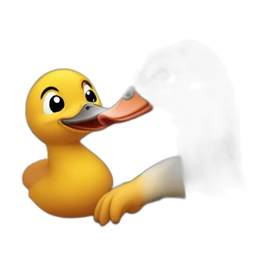 CANARD SUR UNE LOUTRE sticker