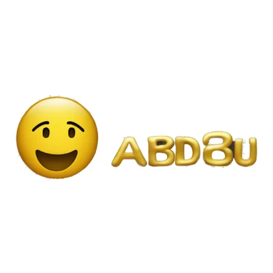 Abdul name written in gold font letters  sticker