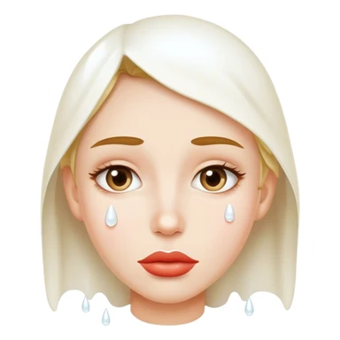  White drops on lips sticker