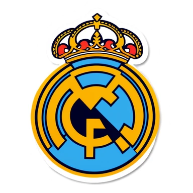 Real Madrid beating Manchester City  sticker