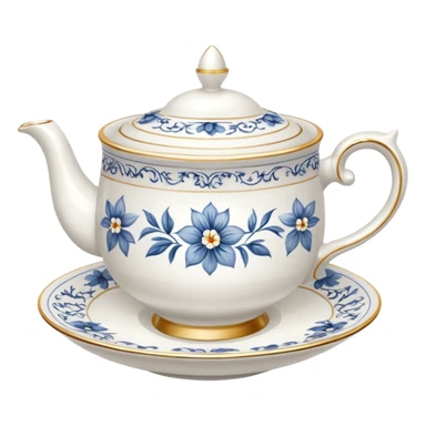 porcelain tea cups sticker