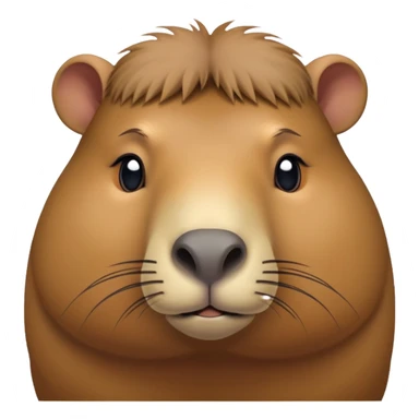 cinematic-noble-capybara-portrait-emoji,-poised-and-serene,-with-a-robust,-rounded-build-and-a-distinctly-capybara-head-featuring-a-broad,-slightly-flattened-face,-short-snout-and-small,-rounded-ears,-covered-in-soft,-earthy-fur sticker