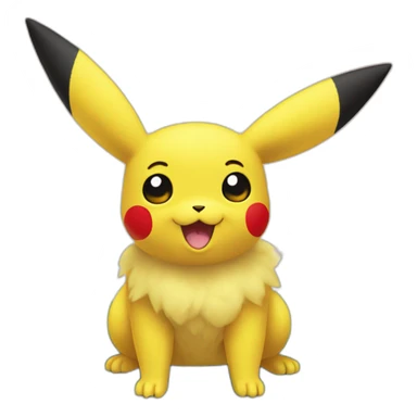 Pikachu sur un mouton sticker