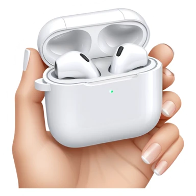 Airpods in Nike shoe box case sticker