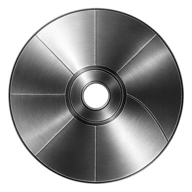 A minimalist CD disc with geometric pattern, glowing effect, pink color sticker