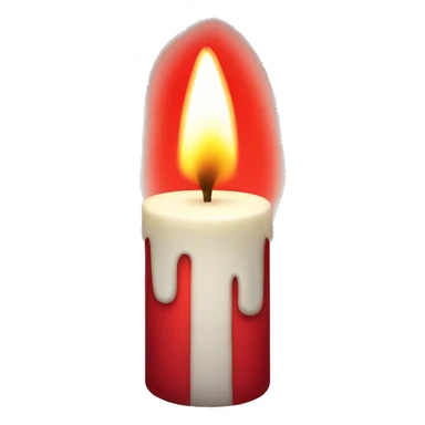 Red candle sticker
