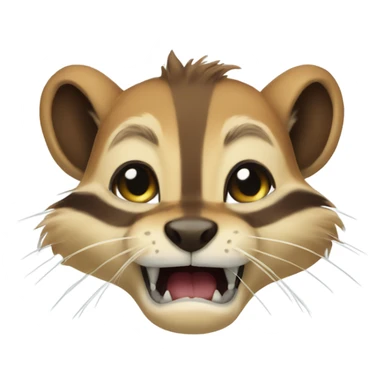 Sabertooth chipmunk sticker