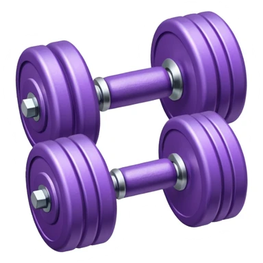 lilac dumbbell sticker