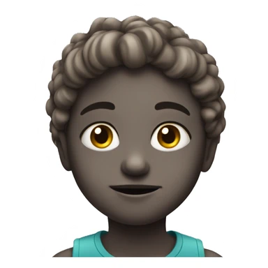 enfant avec yeux bleux sticker