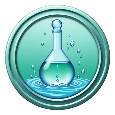 water works monopoly badge  sticker