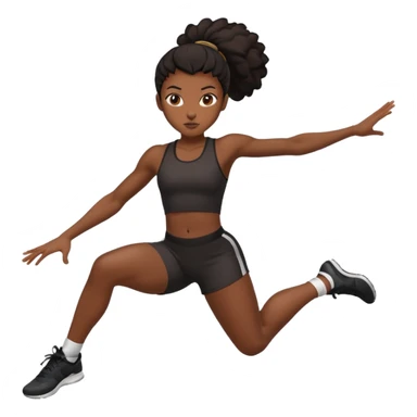 Black girl splits  sticker