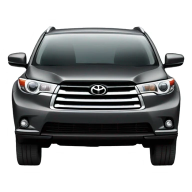 dark grey Toyota highlander suv sticker