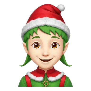 christmas elf sticker