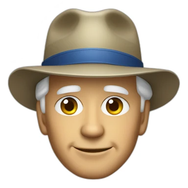 Joe Biden wearing hat sticker