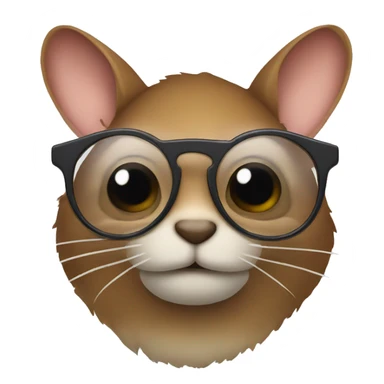 Ardilla con lentes  sticker