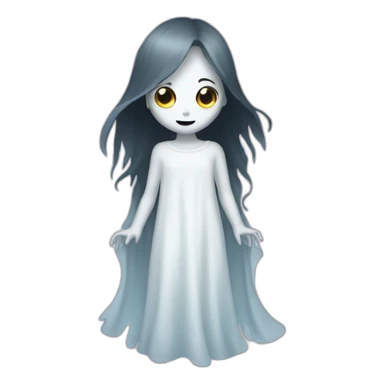 Ghost girl sticker
