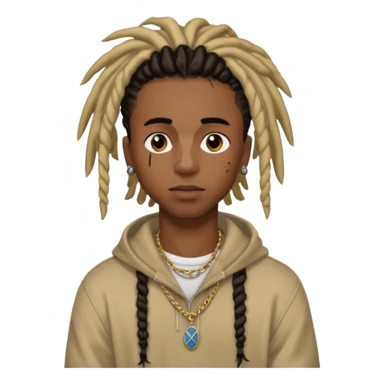 black male with dreads and a birthmark on his left cheek playboi carti sticker