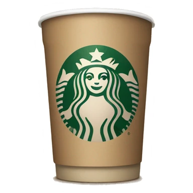 brown Christmas Starbucks drink sticker