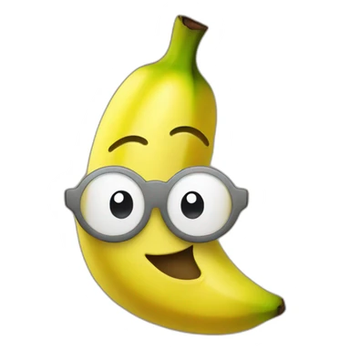 smiling banana sticker