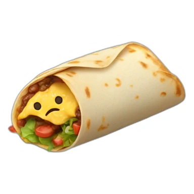 folded and toasted burrito sticker
