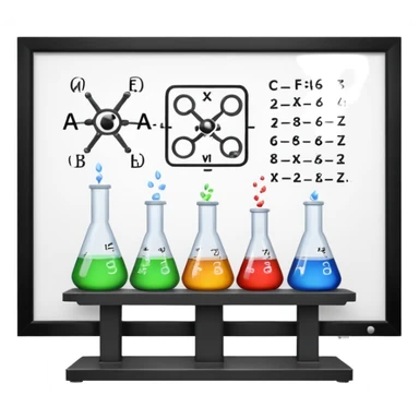 science lab  formula on board sticker