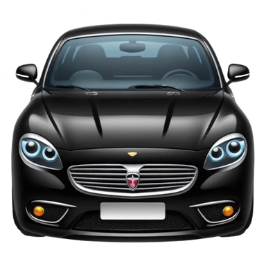 Fancy black car sticker