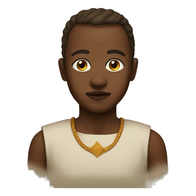 Niger with a brown bannae on forehead sticker