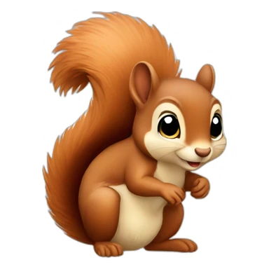 Cute squirrel  sticker