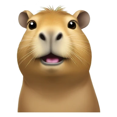 Capybara combined with frog sticker