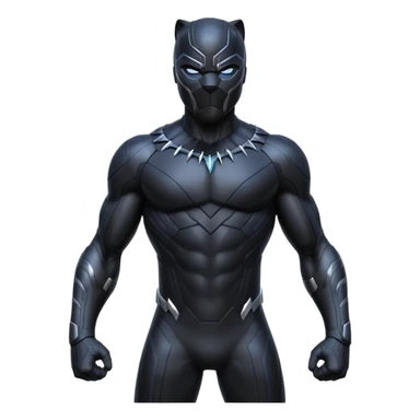 Black panther superhero  sticker