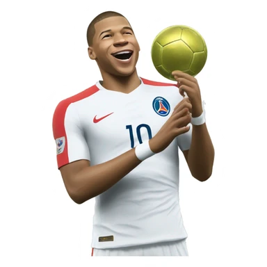 Mbappe qui fait sa celebration sticker
