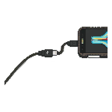 Charging cable frayed and sparking sticker