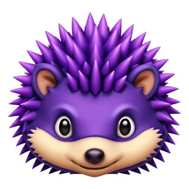 Freaky purple hedghog sticker