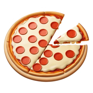Pizza, french fries ice cream mixed together pizza pizza sticker
