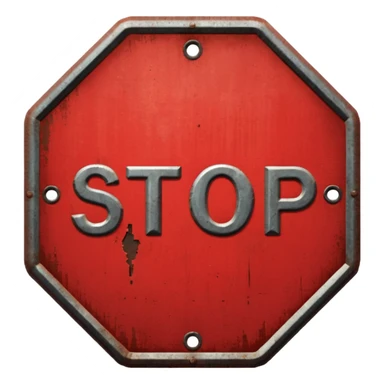 stop sign sticker