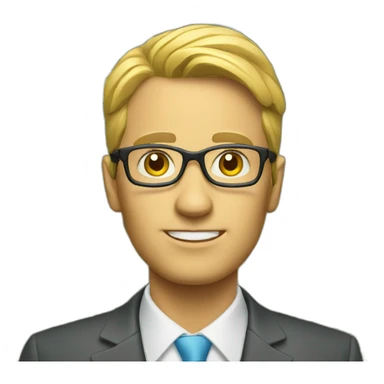 Finance Expert with lots of money sticker