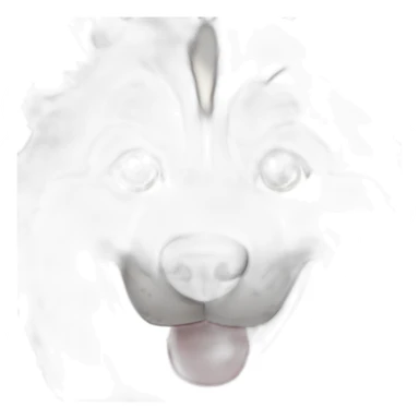 smiling Alaskan malamute sticker