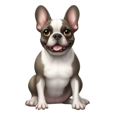 FRENCHIE waving hi sticker