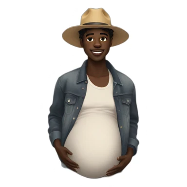 pregnant Lil Nas x sticker