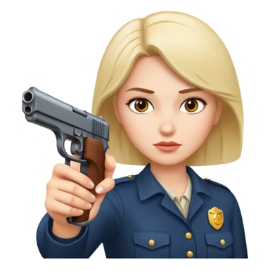 women up at gun point  sticker