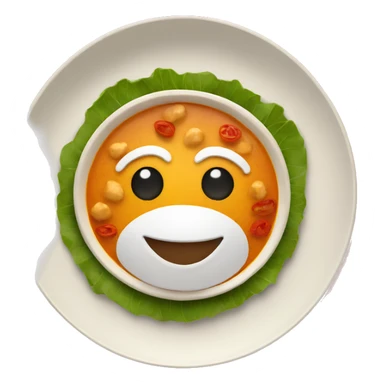 INDIAN FOOD ON A PLATE sticker