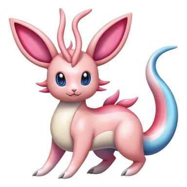 Colorful Sylveon-Milotic-hybrid sticker