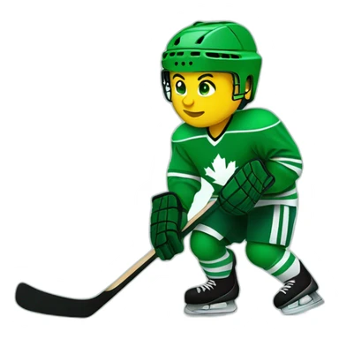 Hockey-green-love sticker