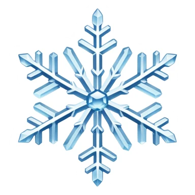 snowflake crystal of ice sticker