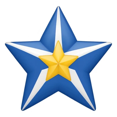 Create emoji bandeira do Pará Red background, wide white diagonal stripe top-left to bottom-right, blue five-pointed star centered on the stripe. Clean and symmetrical. sticker