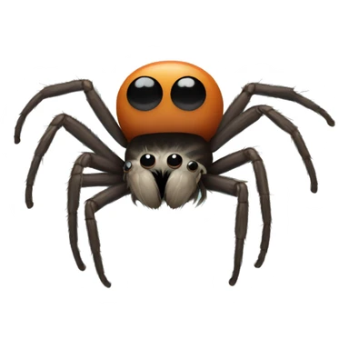 Jumping spider with two muscle arms  sticker