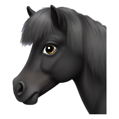 Little black shetland pony sticker