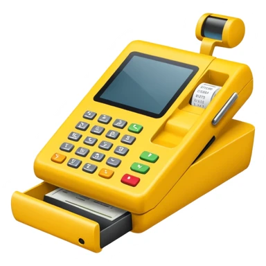 yellow pos terminal sticker